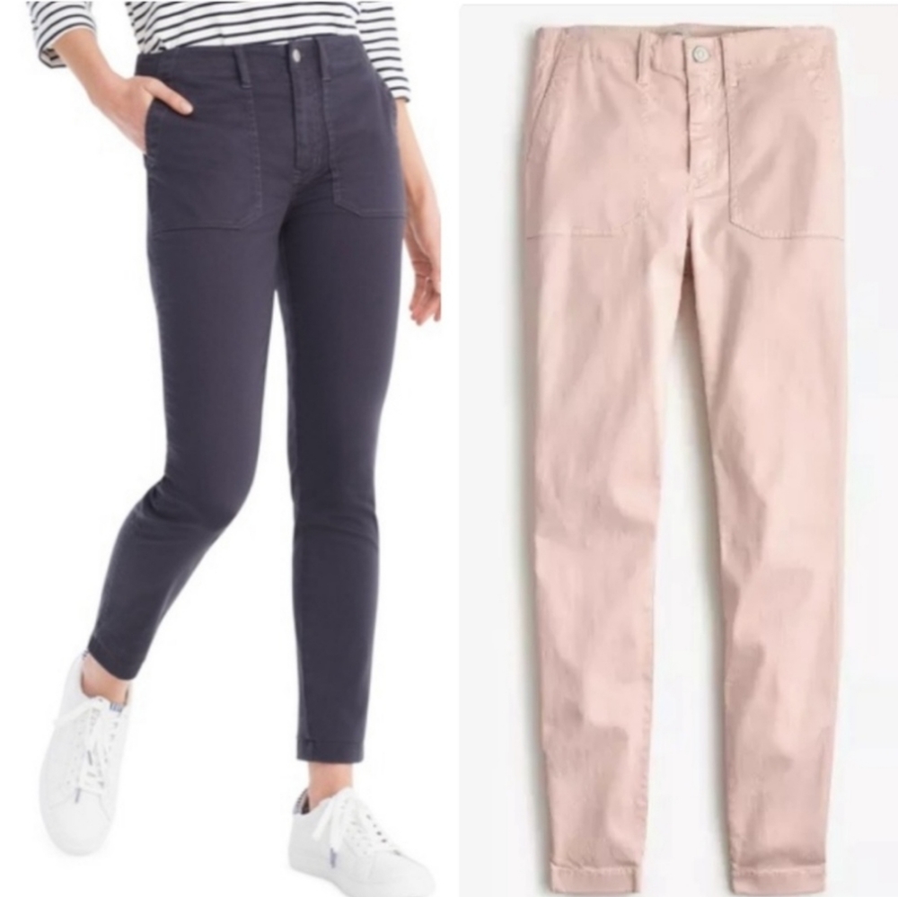 J. Crew Toothpick Pink Cargo Pants